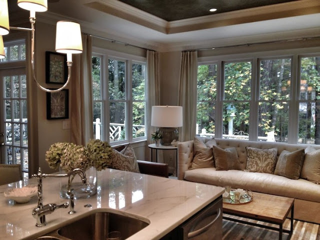 Small sitting area off kitchen sale